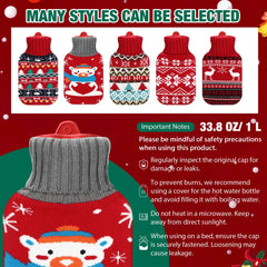 Hortsun five-pack Christmas hot water bottles perfect for gifting