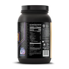 HOSSTILE ISO recovery drink glass captures refreshing post-workout hydration.