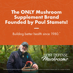 Host Defense Breathe Extract label front highlights chaga, reishi, and cordyceps