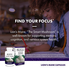 Host Defense Lion's Mane supplement facts panel shows serving guidance