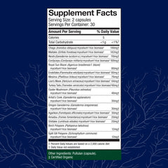 Host Defense MyCommunity capsules pour highlights easy daily dosage and convenience.