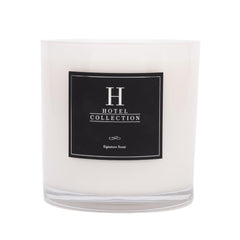 Hotel Collections Black Velvet Deluxe Candle wax closeup highlights luxurious texture and scent.