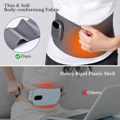 HOTHUGZ heat and vibration modes offer soothing massage while you wear it.