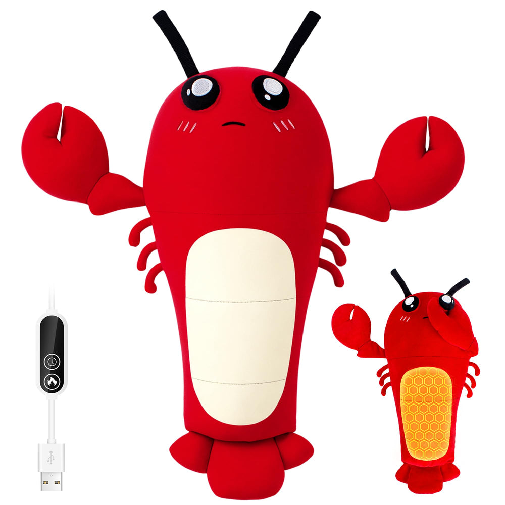 HOTHUGZ lobster heating pad design offers soothing warmth and cramps relief.