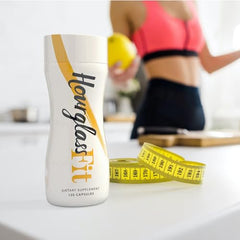 Hourglass Fit capsules reveal natural ingredients for daily energy.