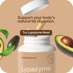 Houston Enzymes Lypazyme supports smoother fat digestion and absorption