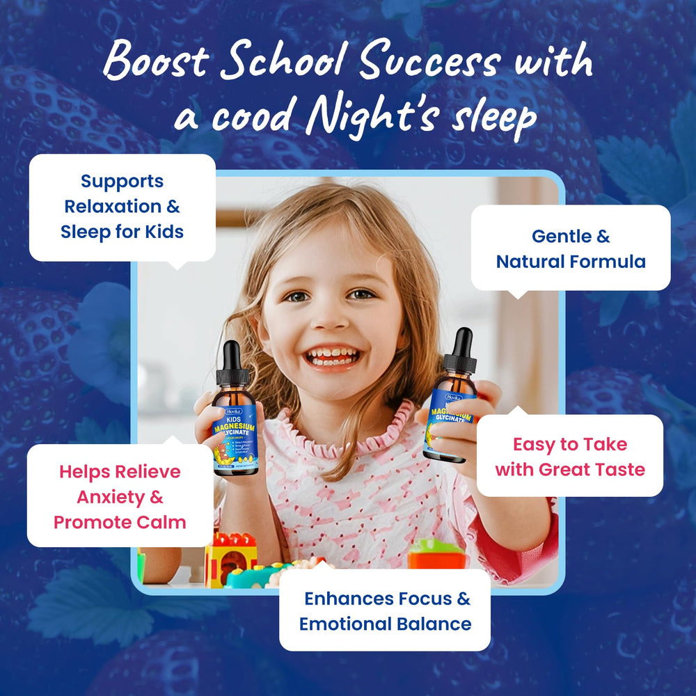 Hovika kids magnesium drops with dropper for easy bedtime dosing