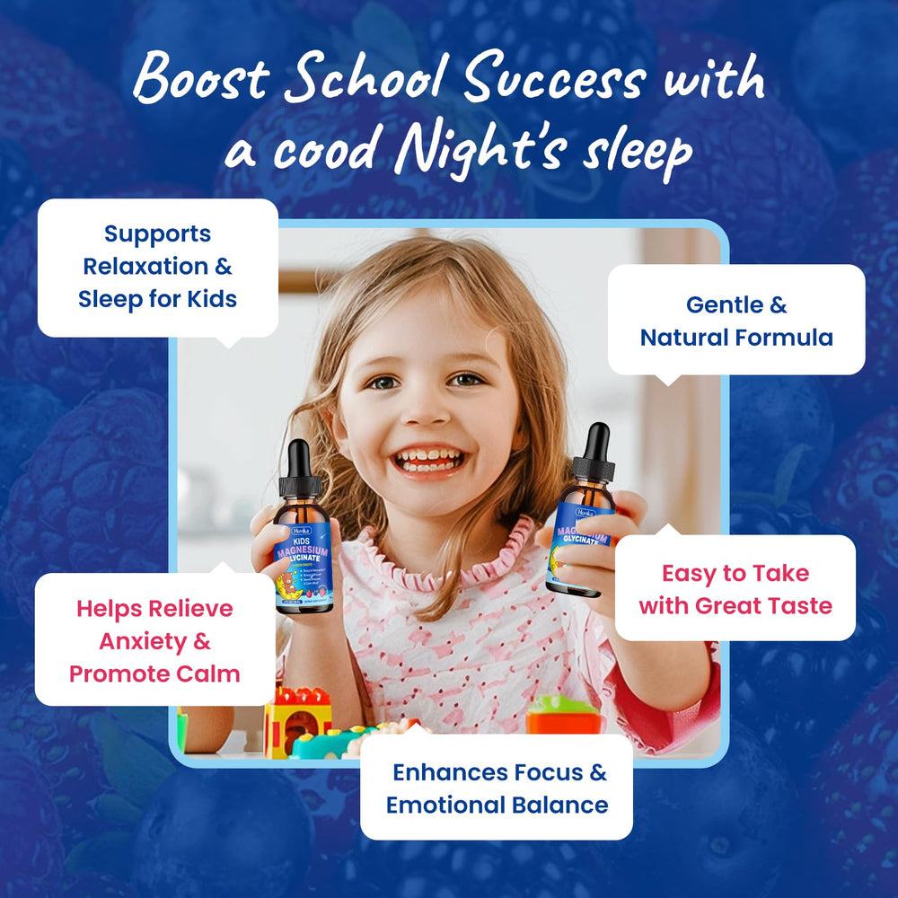 Hovika mixed berry flavor drops for kids suggesting tasty, easy supplementation after school.