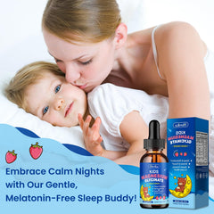 Hovika Strawberry flavor drops in a glass for easy daily nutrients.