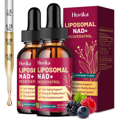 Hovika liposomal NAD 2-pack bottle ready for daily energy support