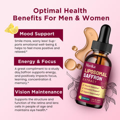 Hovika liposomal saffron drops 2-pack for consistent daily mood support.