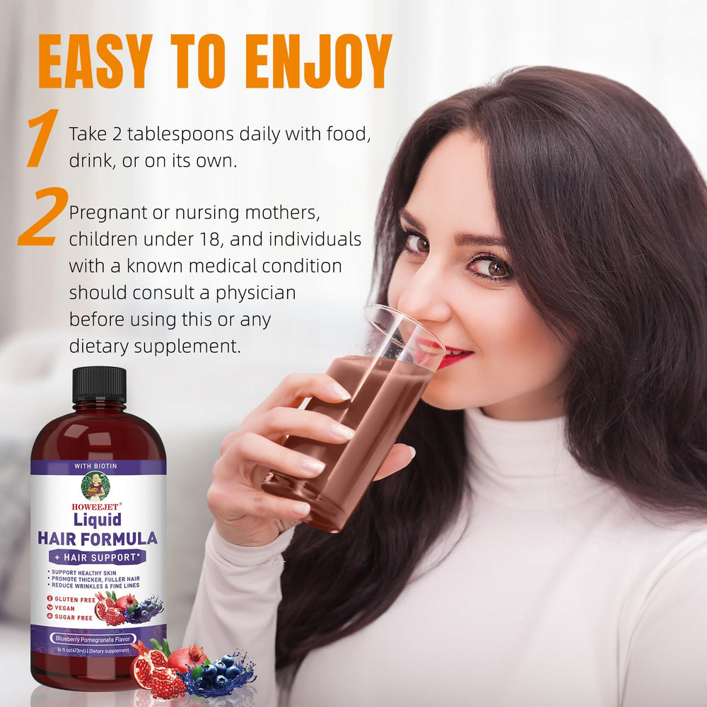 HOWEEJET Liquid Multivitamin flavor swatch reveals blueberry pomegranate taste you can enjoy