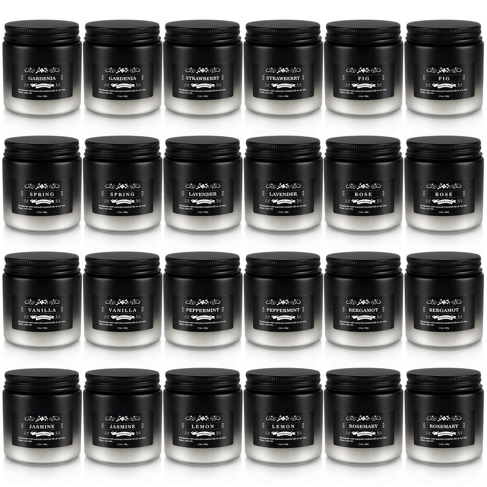 Howemon 24-pack candle set packaging highlights gift-ready presentation for gifting.