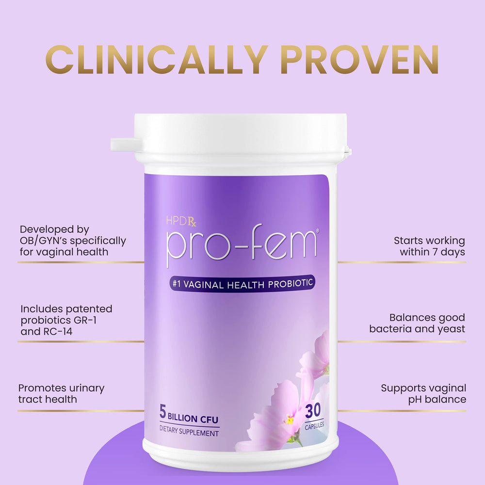 HPD Rx Pro-Fem gluten free claim on packaging