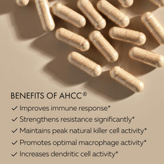 HPD Rx shiitake extract powder emphasizing natural mushroom ingredients.