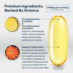 HPN N4 Omega-3 bottle pour demonstrates convenient daily dosing.