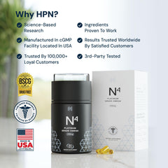 HPN N4 Icelandic Omega-3 USA-made packaging signals trusted production quality.