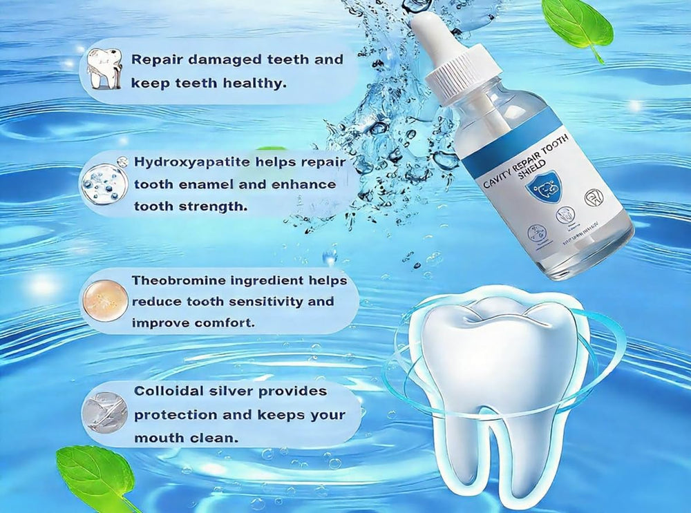 HQCC Cavity Repair Tooth Shield in routine use during daily care
