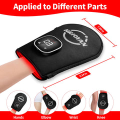HRIOYAN glove battery charging shot shows USB recharge enabling wireless, hands-free use.
