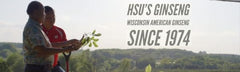 Vegan and gluten-free label on Hsu's ginseng tea.