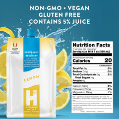HTWO lemon hydrogen water in a 6-pack for everyday wellness.
