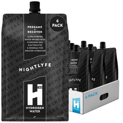 HTWO Nightlyfe hydrogen water bottle pour for on-the-go hydration and quick recovery