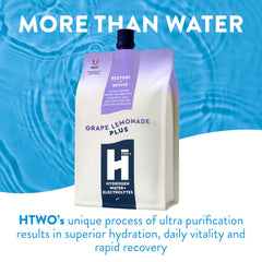 HTWO Plus Grape Lemonade glass being served for refreshing hydration