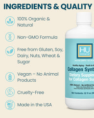 HUmineral Collagen Synthesis with sea moss suggests mineral rich nourishment.