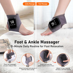 HualiiEras massager vibrational modes target ankle stiffness and muscle tension