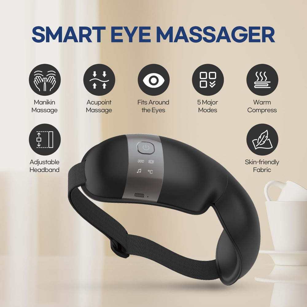 HubiCare eye massager with soft headband for comfortable wear