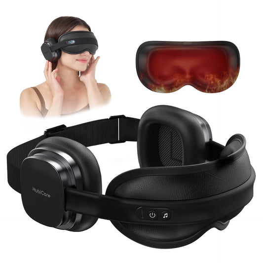 HubiCare heated eye mask front view for immersive relaxation.