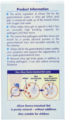 Hubner Silicea Gastro label with clear dosage guidance for GI use.