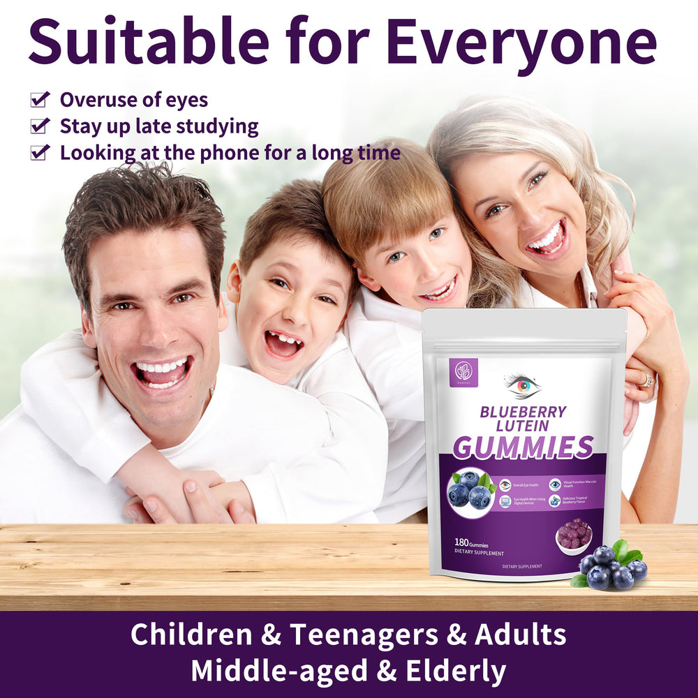 Hudetex gummies offer vegan, gluten-free eye support with natural flavor.