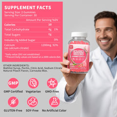 Packaging for 90-day supply and vegan calcium citrate product