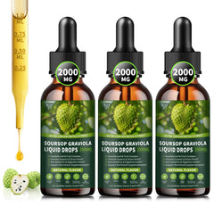 Hudetex Soursop Liquid Drops bottle with dropper for daily use