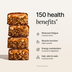 Huel bar on-the-go scene, portable energy between tasks.