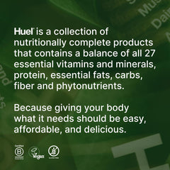 Huel Daily Greens Peach Passionfruit 30 servings displayed for daily routine