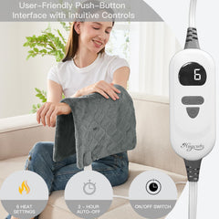 Hugcubs heating pad fast heat delivers quick relief for tense areas