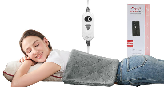 Hugcubs heating pad full body coverage shows broad warmth for back and torso use