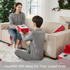 Hugcubs weighted heating pad XL shown as a thoughtful gift idea for loved ones.