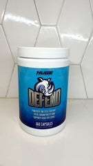 Huge Supplements Defend Cycle Support packaging emphasizes immune-boosting zinc and vitamin C