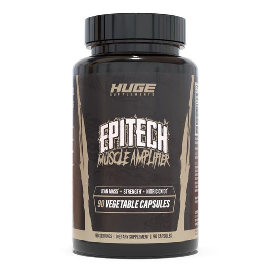 Huge Supplements Epitech Epicatechin bottle supporting lean muscle during training.