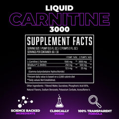 Huge Supplements Liquid L-Carnitine pump-dispense system shown for mess-free use