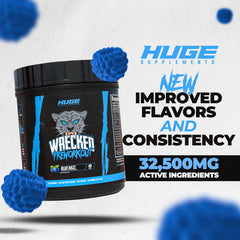 Huge Supplements Wrecked pre-workout scoop ready for accurate dosing before training