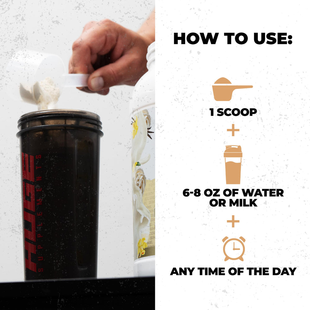 Huge Whey flavor options pack illustrating variety and taste appeal