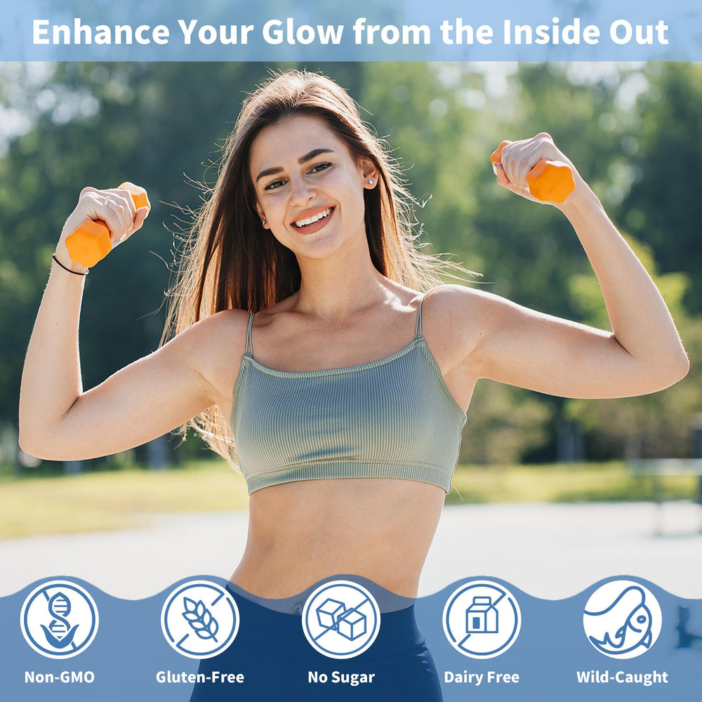Hugrose Marine Collagen dissolving in tea for easy morning routine.
