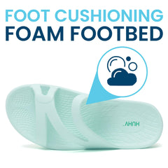 HUHV Z Strap Sea Foam slide slip-on design for on-the-go comfort