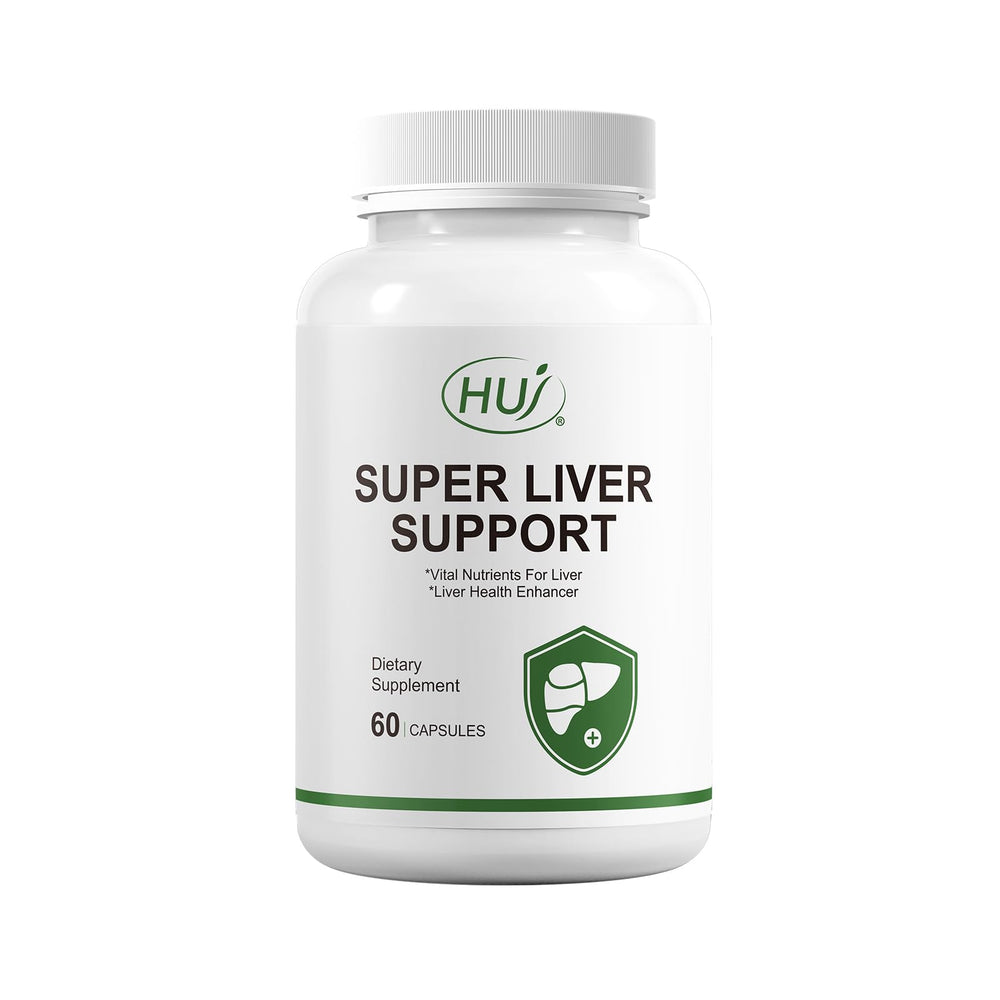 HUJ Super Liver Support bottle front view for daily liver wellness