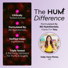 Hum Dream Team packaging communicates clean label and GMP quality.
