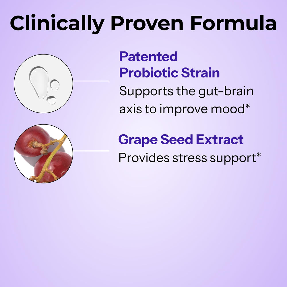 Siberian rhubarb and grape seed extract in Hum Fan Club Probiotic formula provide botanically guided support.